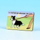 6172 Fridge Magnet-I'D RATHER BE WALIKING MY DOG